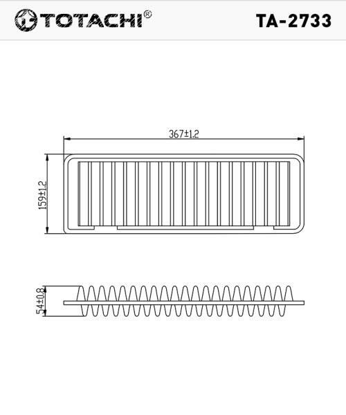 TOTACHI Фильтр воздушный арт. TA-2733 #1