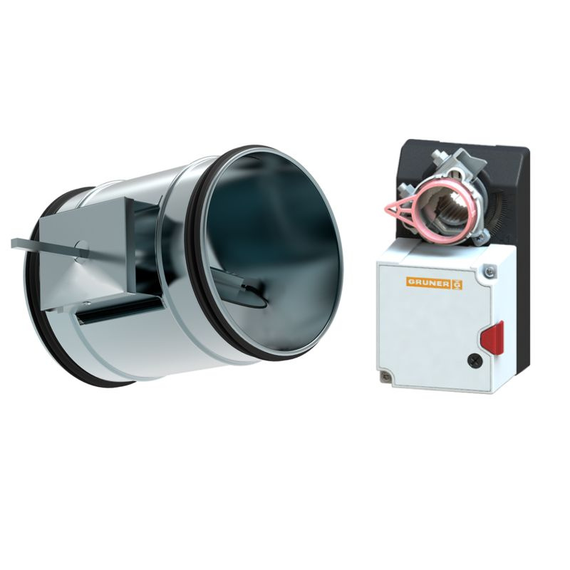 Клапан воздушный Shuft DCGAr 160 с электроприводом GRUNER 227-230-05 ...
