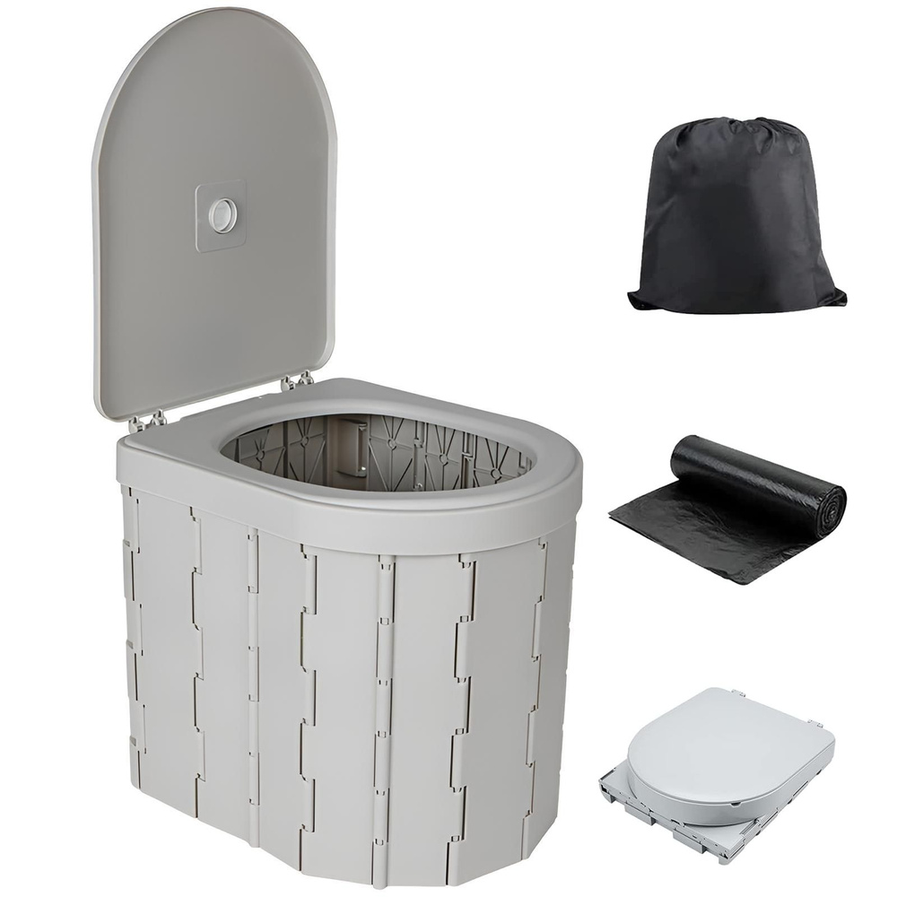 туалет походный туристический/горшок складной дорожный/ раскладное ...