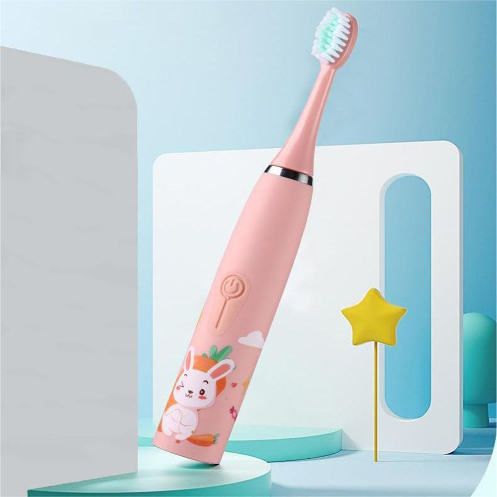 Электрическая зубная щетка / мягкая с 6 насадками / деликатное очищение полости рта / прибор для чистки #1