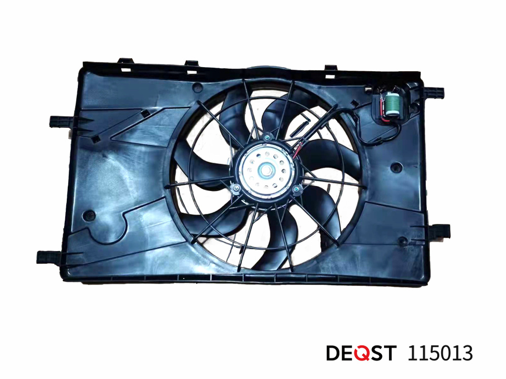Вентилятор охлаждения двс Opel Astra J 10- (с кожухом и резист.) DEQST ...