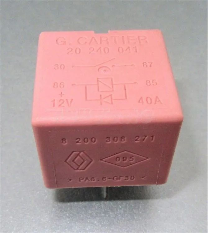 Реле электрические12V 40A (4 контакта) Рено Логан, Сандеро, Лада ...