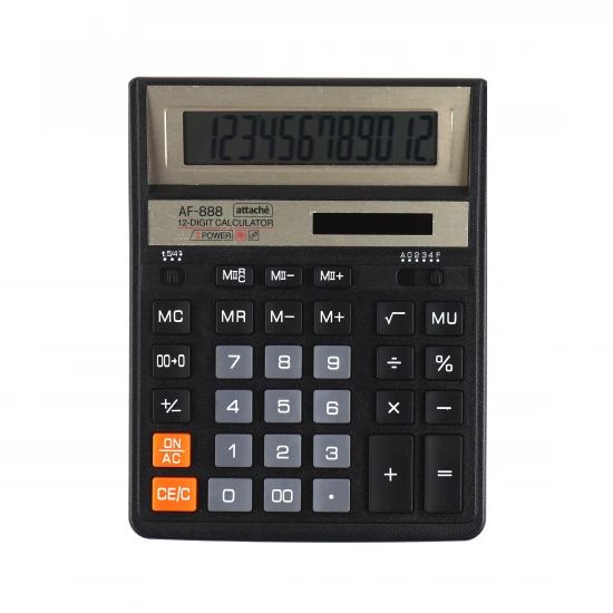 Калькулятор настольный, 12 разрядов, питание двойное, 204*158*32 мм, 1 шт. в заказе  #1