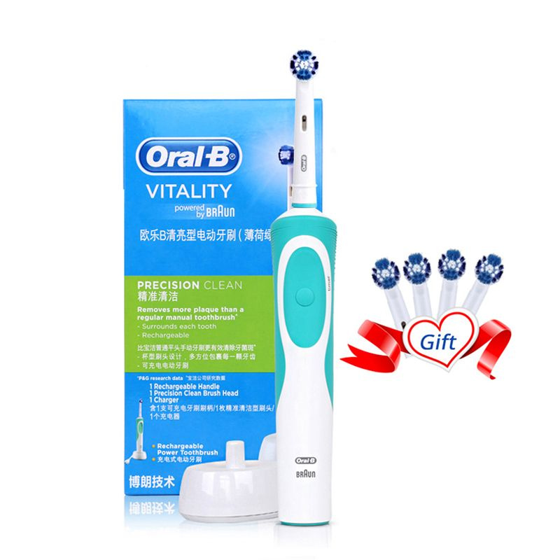 Oral-B Электрическая зубная щетка Vitality, светло-зеленый #1