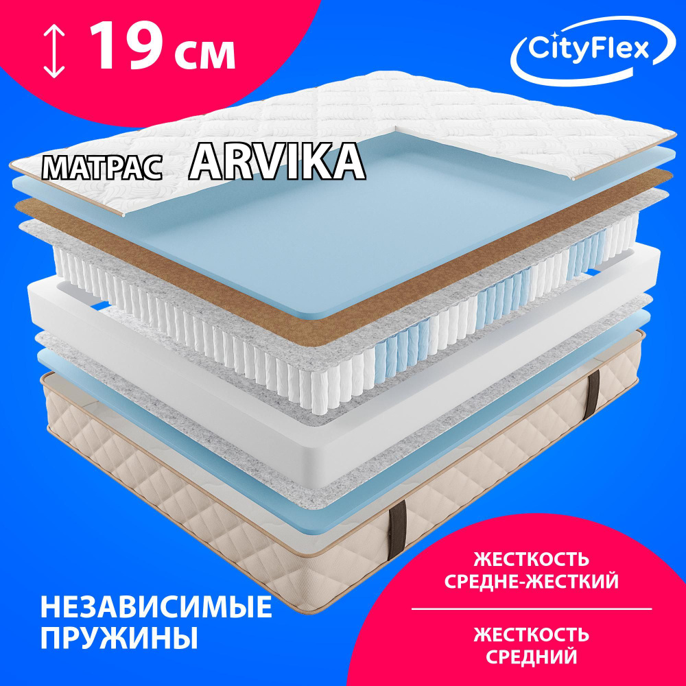 Матрас с независимыми пружинами CityFlex Arvika 90x200 #1