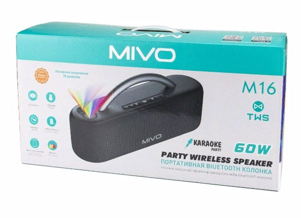 Беспроводная колонка Портативная Bluetooth колонка с проектором ...