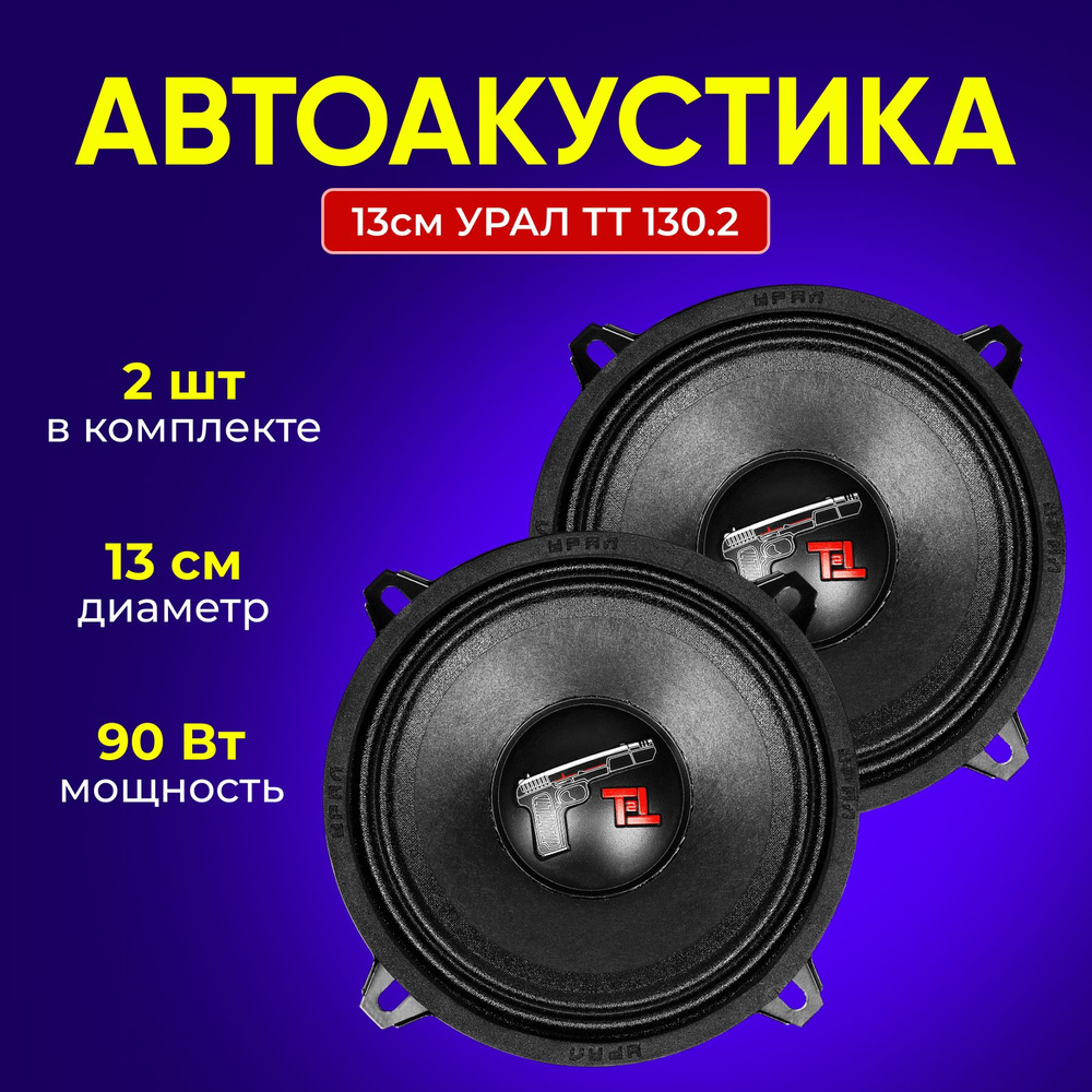 Автоакустика 13см УРАЛ ТТ 130.2 #1