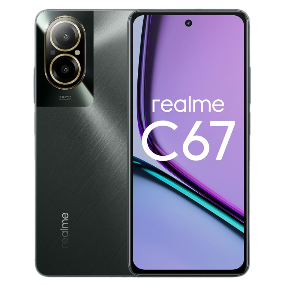 realme Смартфон RMX3890 6/128 ГБ, черный #1