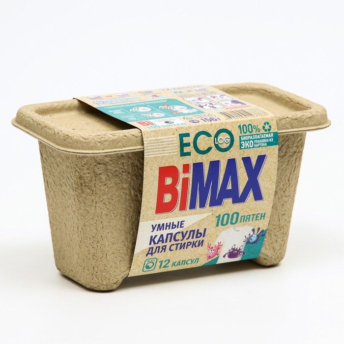 Капсулы для стирки Bimax Эко, 100 Пятен, 12 капсул (303-7К) #1