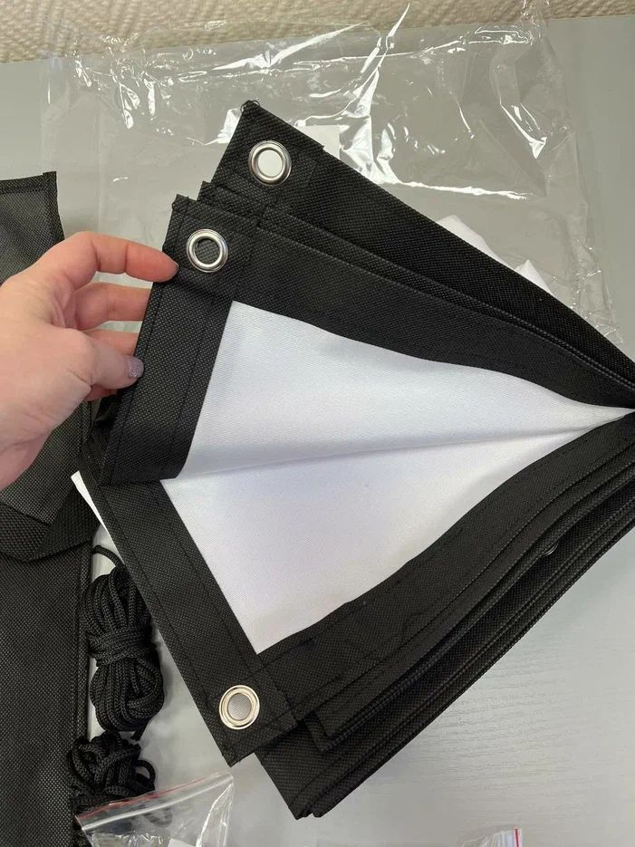 Экран для проектора, 180 ДЮЙМОВ Shakachu FWB180R Полотно для проектора ...