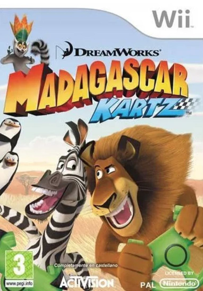 Игра DreamWorks. Madagascar Kartz Wii, Английская версия #1