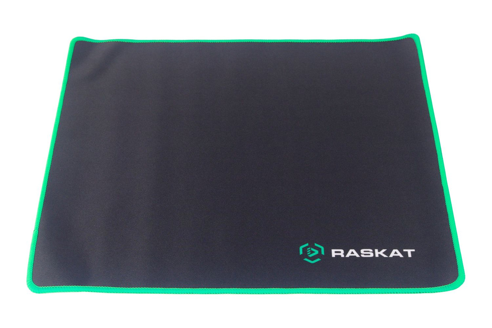 Коврик для мышки Raskat XP18 (ACD-XP18-RRB) Коврик для мышки Raskat XP18 черный с зеленым, тканевый, #1