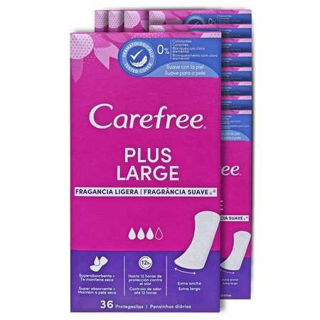 Carefree Plus Large Fresh ежедневные прокладки ароматизированные 2уп по 36шт.  #1
