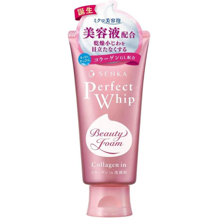 SHISEIDO Увлажняющая пенка для умывания Senka Perfect Whip Collagen in с коллагеном, туба 120г.  #1