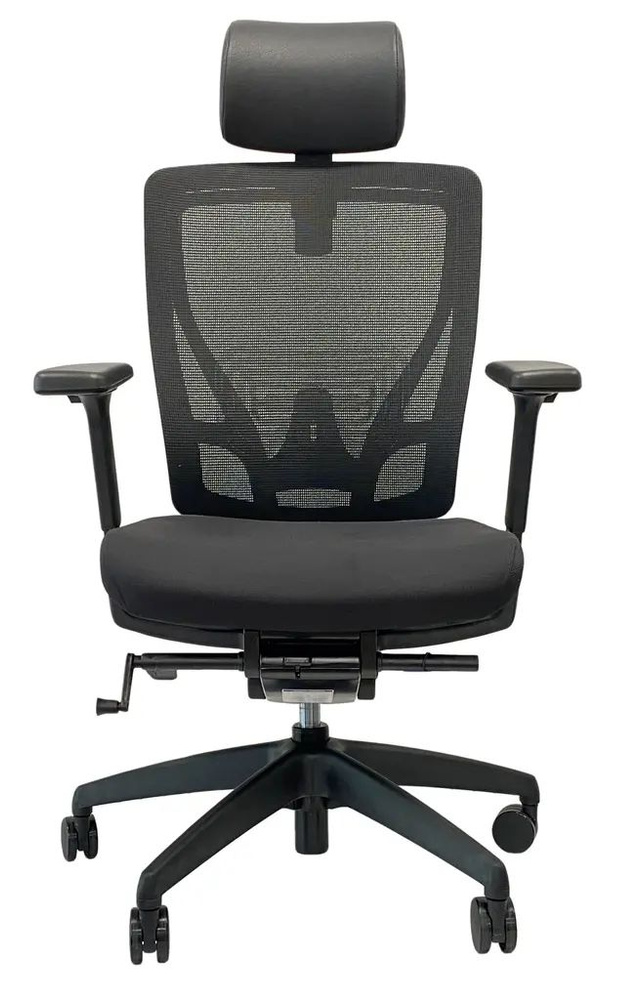 Кресло офисное SCHAIRS AEON-М01S, Цвет: чёрный / компьютерный стул / на колёсах / до 120 кг  #1