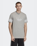 adidas outline tee white