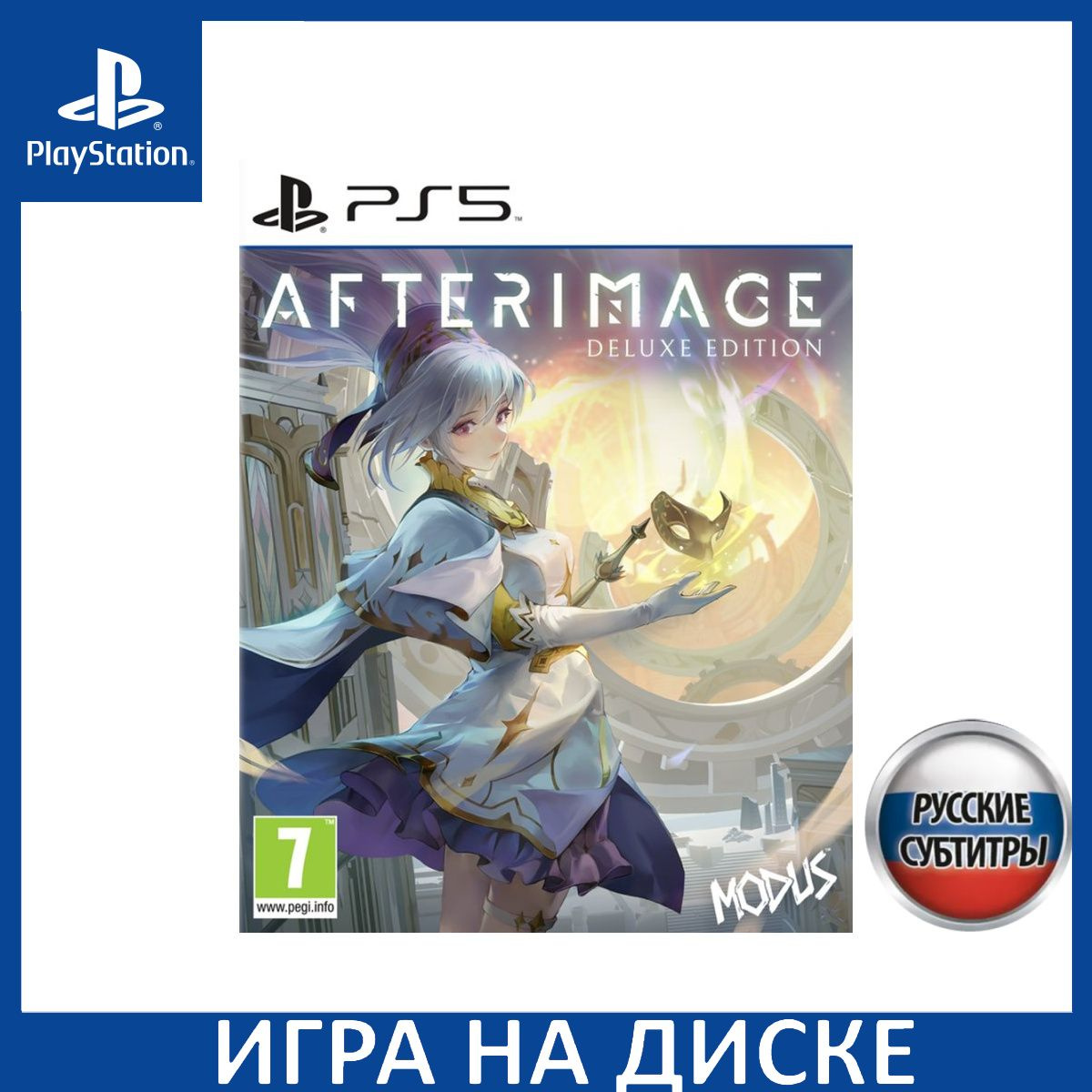 Диск с Игрой Afterimage Deluxe Edition Русская Версия (PS5). Новый лицензионный запечатанный диск.