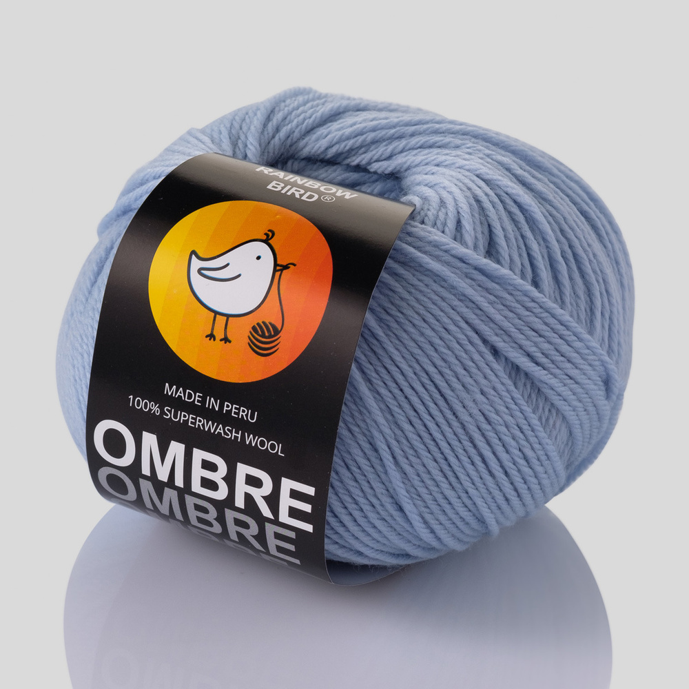 Пряжа для вязания OMBRE "100% Superwash wool", цвет LAGUNA N2, 160м, 80гр, 100% Перуанская шерсть  #1