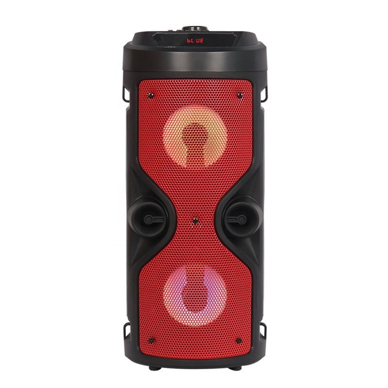 Портативная колонка BT SPEAKER ZQS-4210 Bluetooth, FM, MP3 с подсветкой, красная  #1