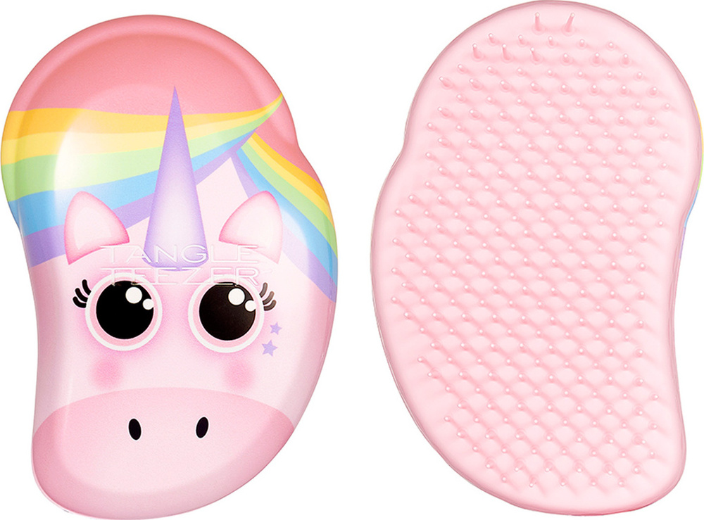 Расческа для волос детская Tangle Teezer The Original Mini Rainbow The Unicorn, розовый, радужный  #1
