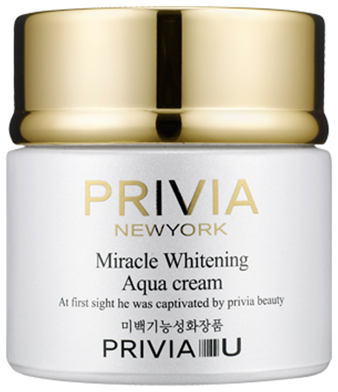 PRIVIA Miracle Whitening Aqua Cream Антивозрастной осветляющий ночной крем-маска, 80 мл  #1