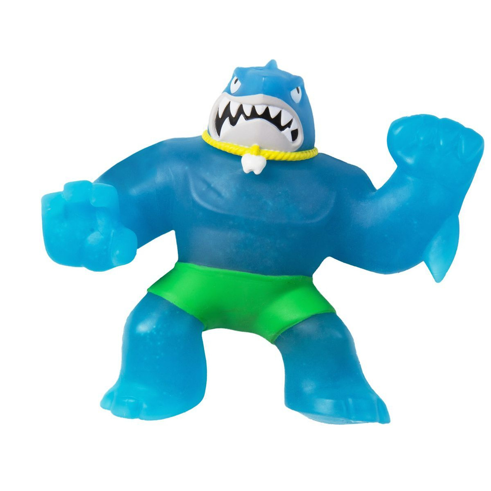 Игрушка-тянучка акула, голубо-зеленая #1