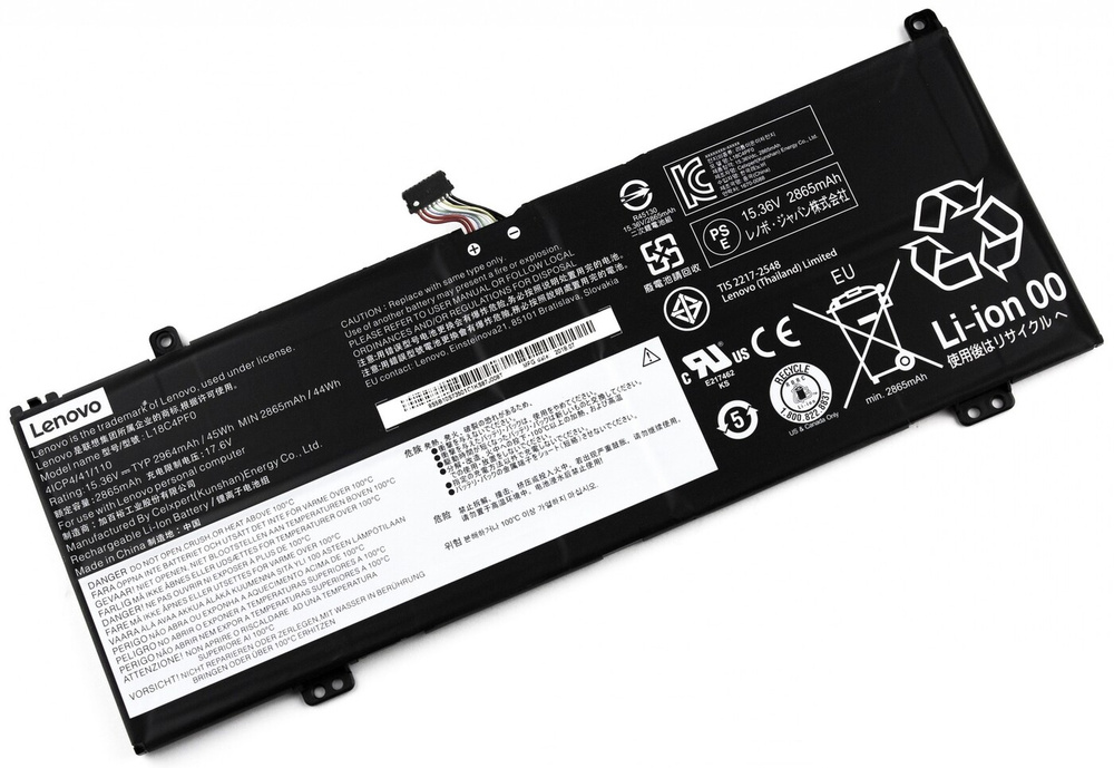 Аккумулятор для ноутбука Lenovo ThinkBook 14s Series (15.36V 2865mAh) P/N: L18D4PF0 L18M4PF0 L18C4PF0 #1