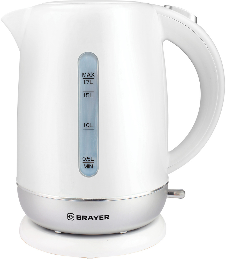 Чайник электрический BRAYER BR1011 , 2200 Вт, 1,7 л, термостойкий пластик, автоотключение, STRIX, моющийся #1