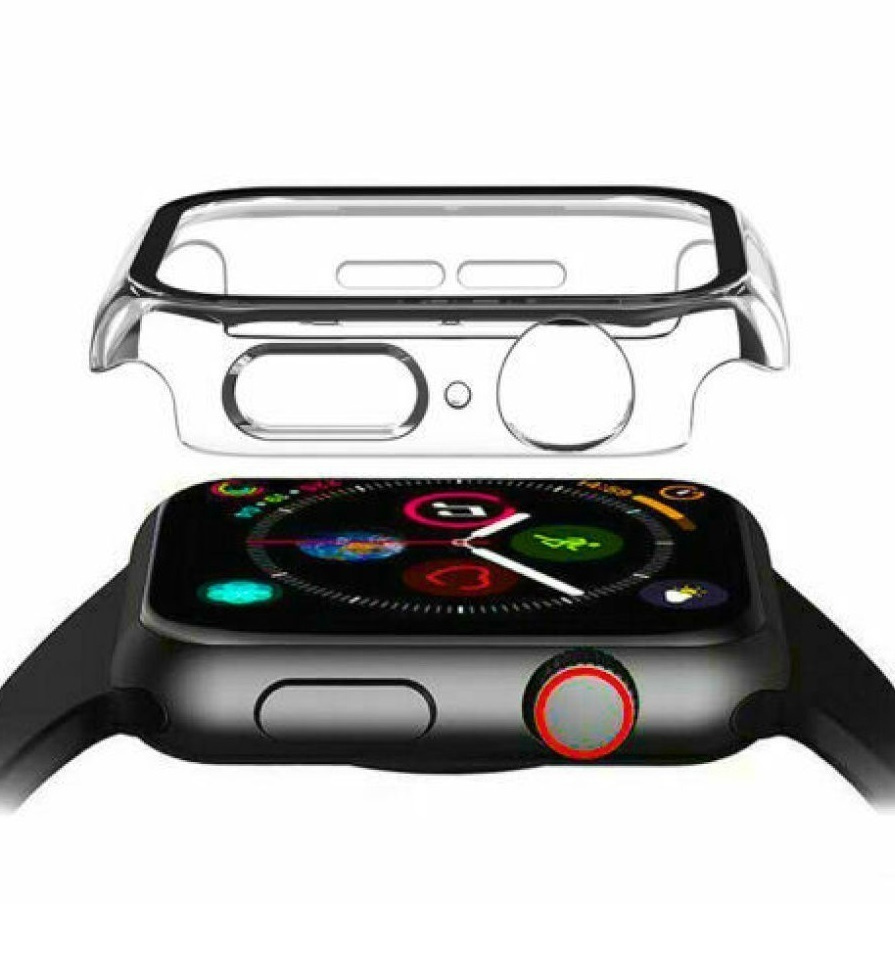 Защитный пластиковый чехол (кейс) Apple Watch Series 1 2 3 (Эпл Вотч) 42 мм для экрана/дисплея и корпуса #1