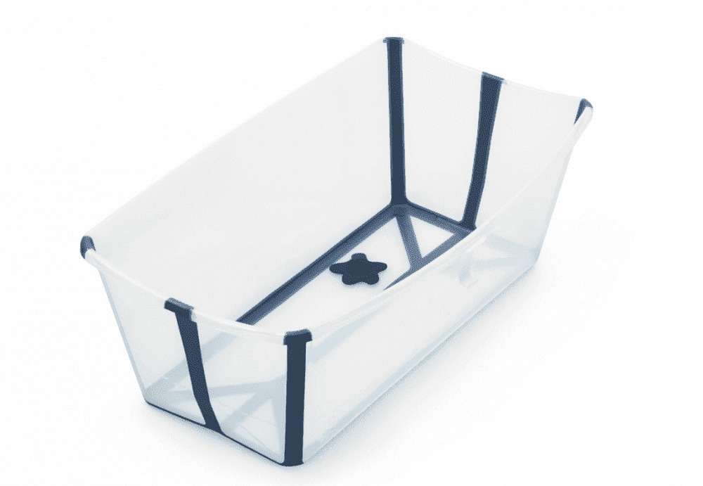 Stokke Flexi Bath складная ванночка Transparent Blue #1