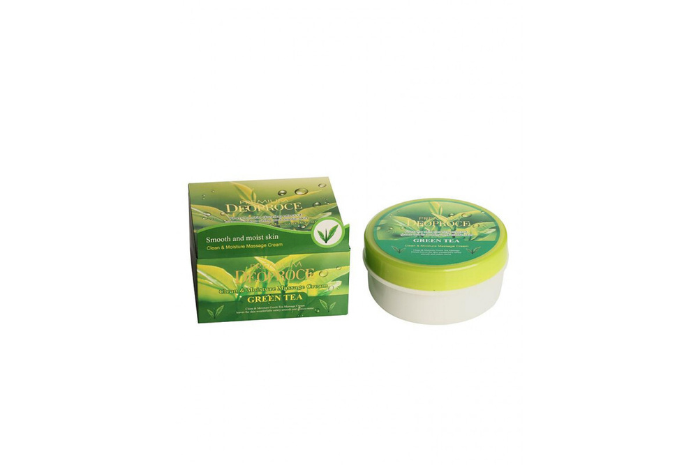 Deoproce Крем массажный - Premium Clean & Moisture Green Tea Massage Cream #1