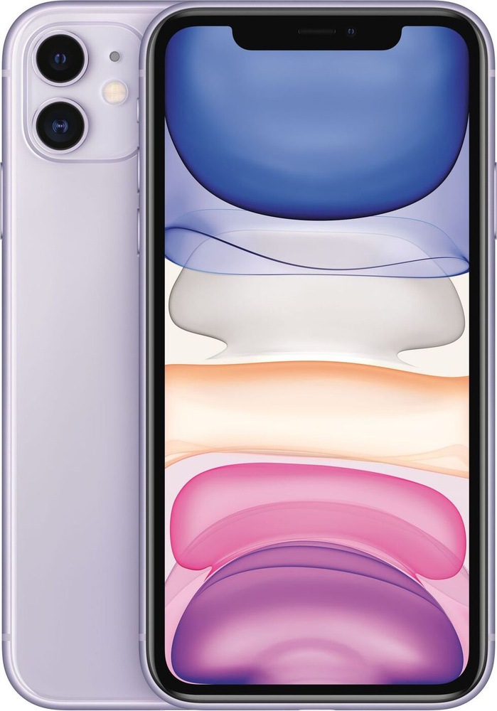 Apple Смартфон iPhone 11_SIM (без eSIM) 4/, фиолетовый #1