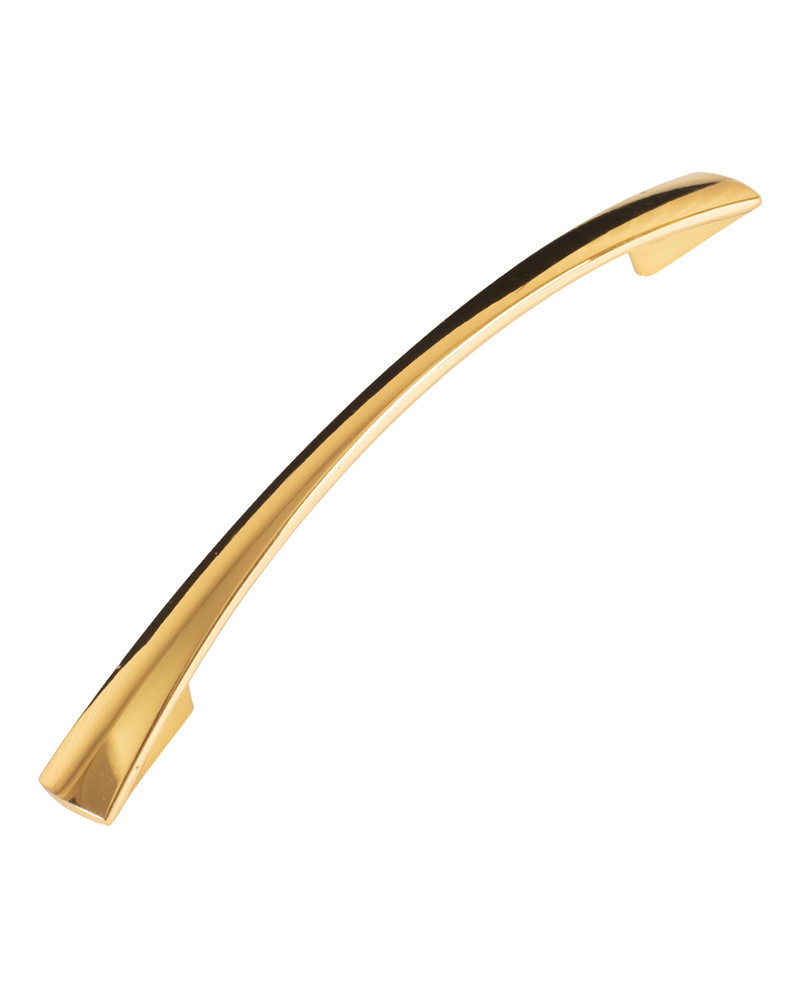 Ручка мебельная скоба 1052 (128 мм) золото #1