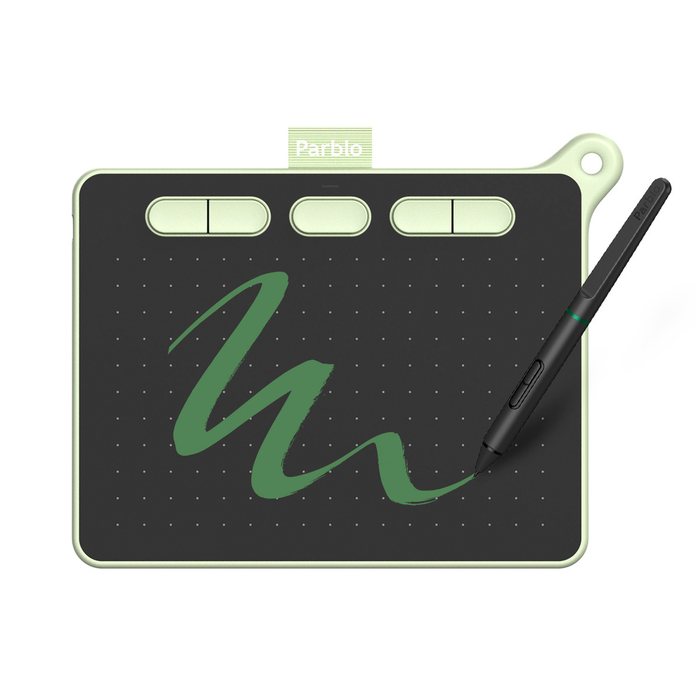 PARBLO Графический планшет NINOS S, формат A6, светло-зеленый #1