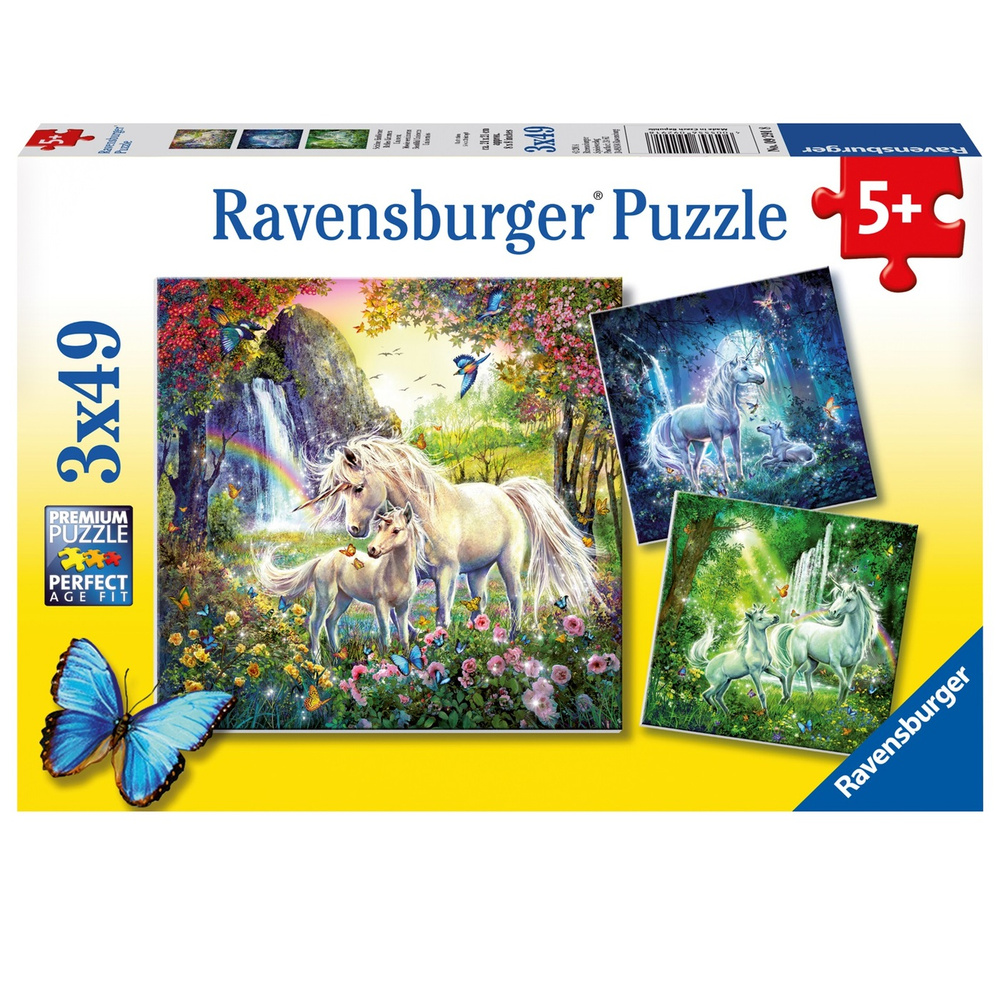 Пазл Ravensburger Единороги 3х49, R09291 #1