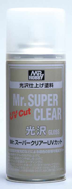 краска художественная т.м.MR.HOBBY Mr.SUPER CLEAR UV CUT GLOSS 170мл #1