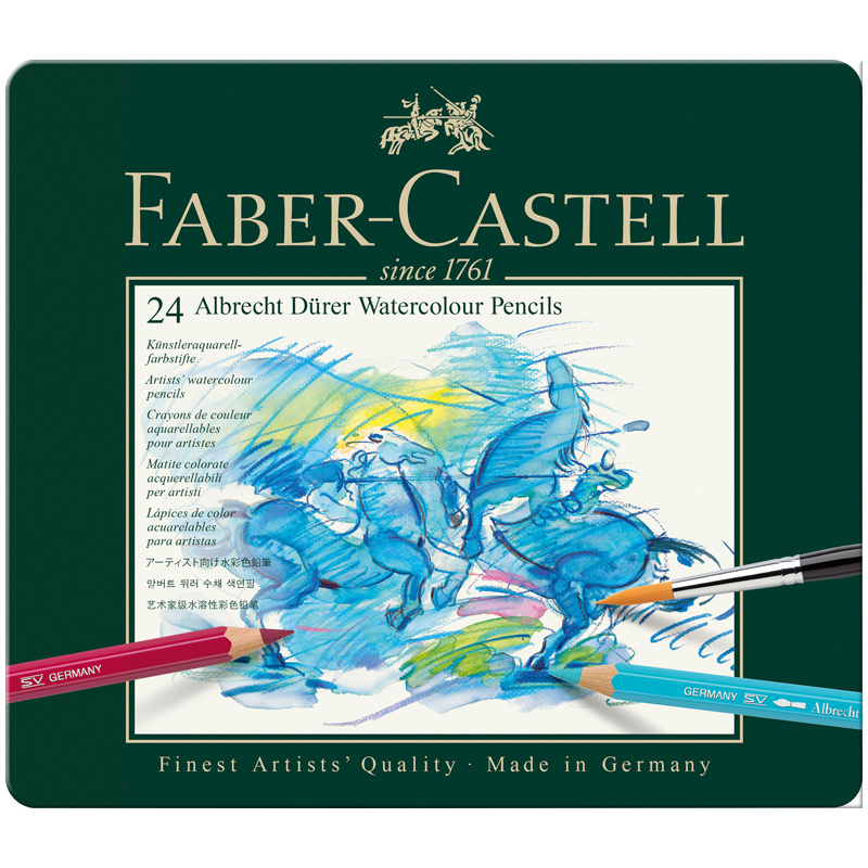 Карандаши акварельные художественные Faber-Castell "Albrecht Durer", 24цв, метал. коробка  #1