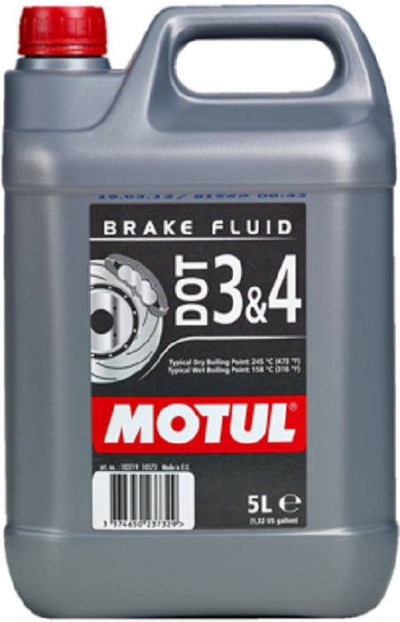 Тормозная жидкость MOTUL DOT 3 & 4 BRAKE FLUID, 5 л. #1