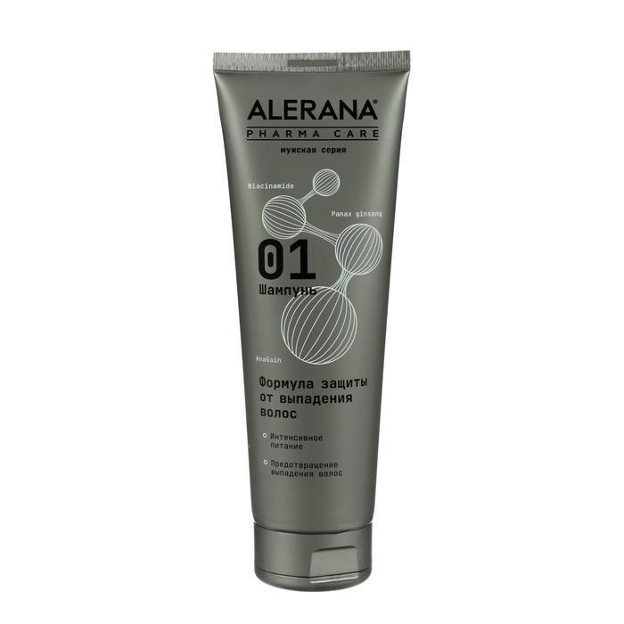 Шампунь для волос мужской Alerana Pharma Care, формула защиты от выпадения волос, 260 мл  #1