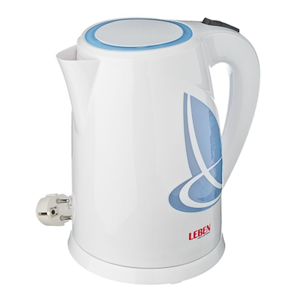 Leben Электрический чайник BT-1396, белый, голубой #1
