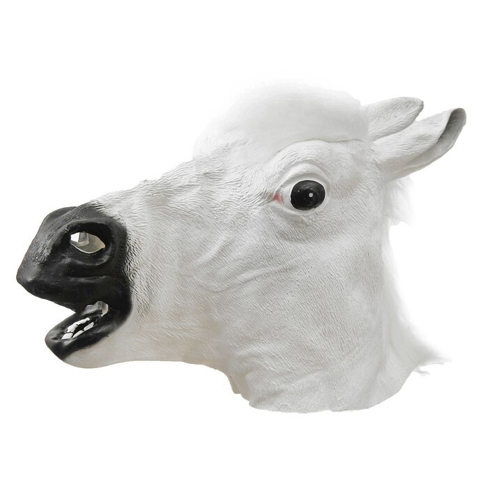 Карнавальная маска, Лошадь, белый #1
