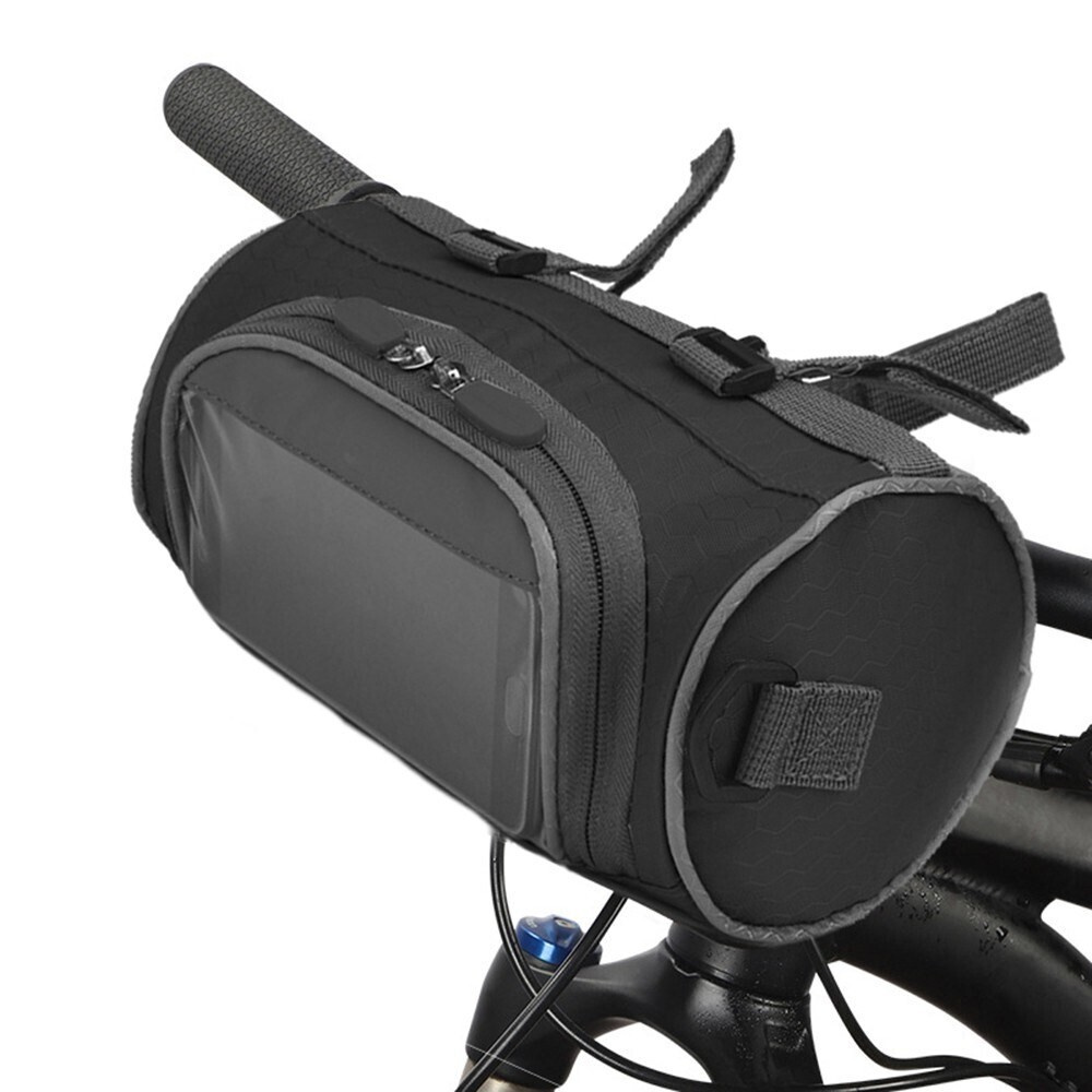 Водонепроницаемая велосипедная сумка с креплением на руль, отделением для сенсорного экрана и плечевым #1