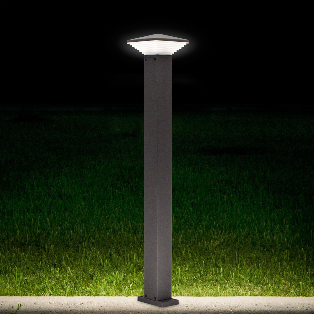 Citilux CLU02B LED Уличный парковый светильник Графит #1