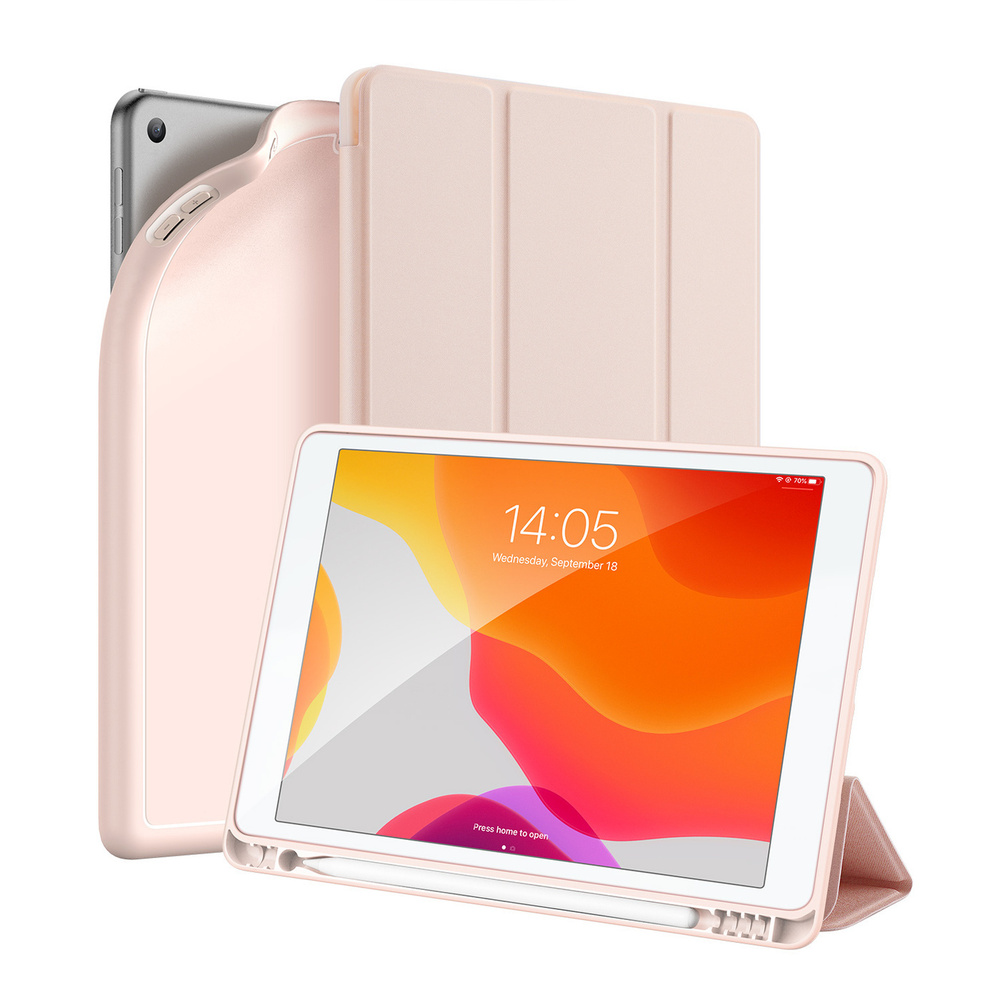 Чехол книжка iPad 7 10.2" 2019 / iPad 8 10.2 2020 / iPad 9 2021 Osom series розовый  #1