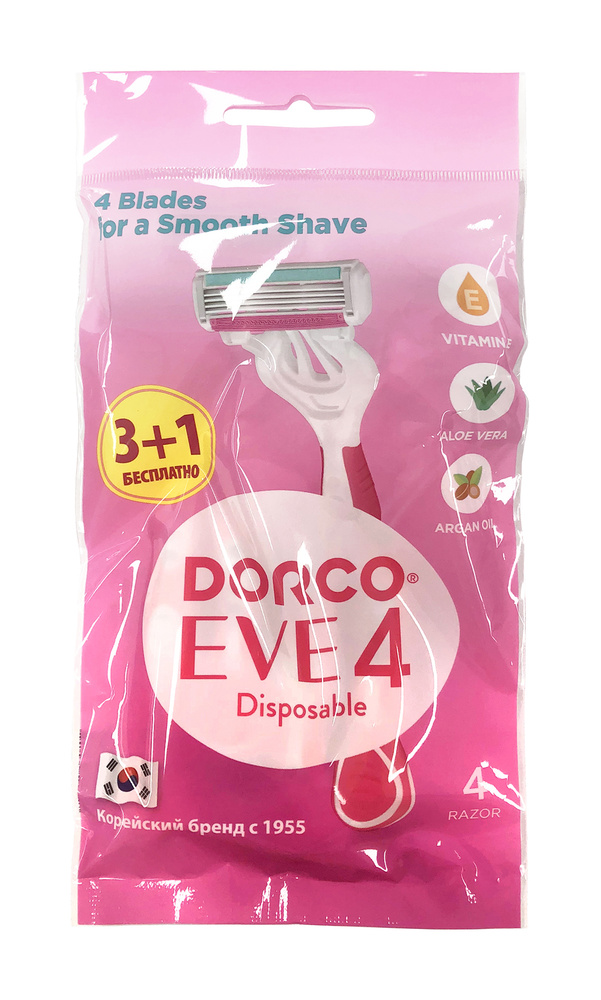 DORCO Станок для бритья одноразовый Dorco Eve 4 жен., 4 шт #1