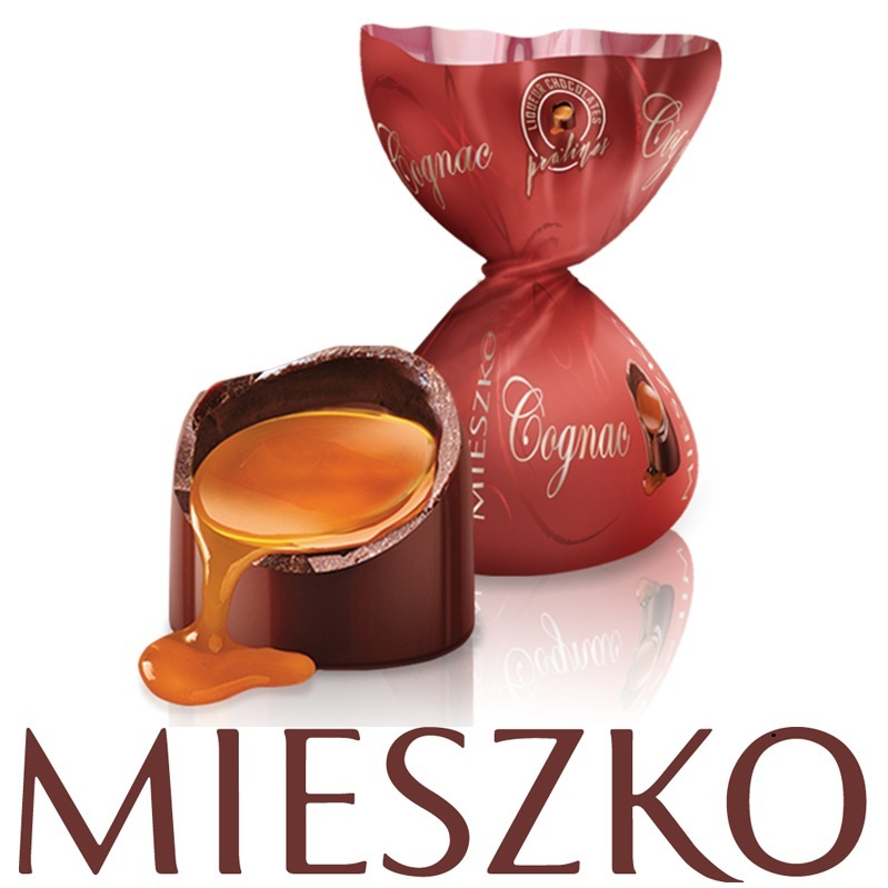Конфеты в темном шоколаде со вкусом коньяка, COGNAC LIQUEURS, 0,5 кг, Mieszko  #1