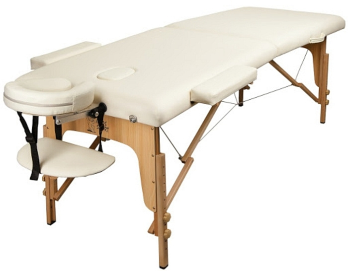 Atlas Sport массажный стол складной профессиональный 70см 2 секции стационарный кушетка косметологическая #1