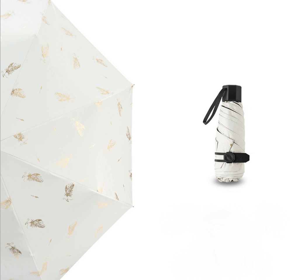 Зонт мини - складной MyPads M-HUAJUE3001 под платье от дождя и солнцезащитный полезный подарок жене сестре #1