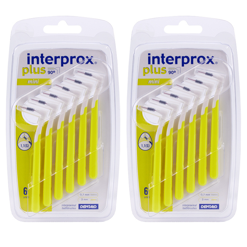 Комплект ершиков для брекетов Interprox Plus Mini, 6 шт (1,1 мм), 2 упаковки  #1