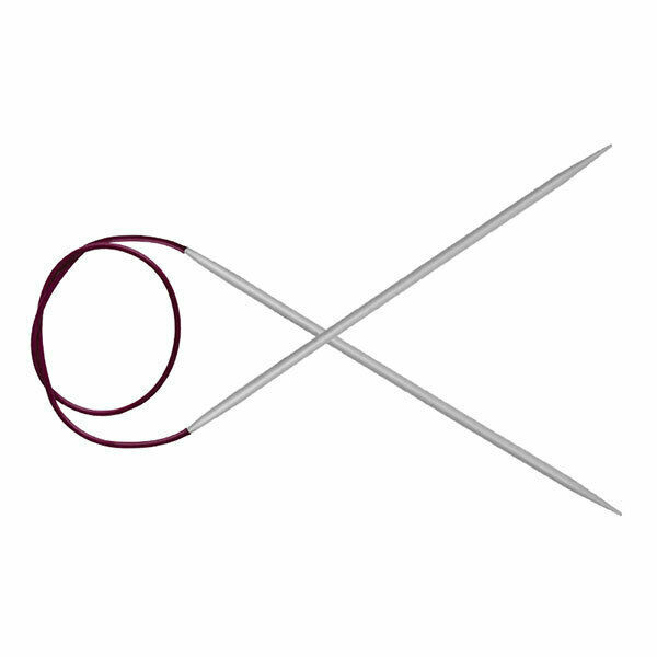 Спицы для вязания Knit Pro круговые, алюминий Basix Aluminum 4мм, 80см, арт.45335  #1